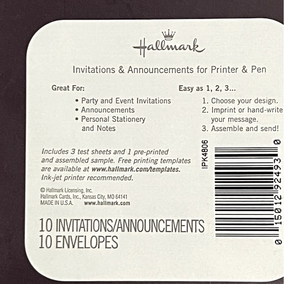Hallmark Invitations & Announcements for Printer & Pen - Picture 7 of 9